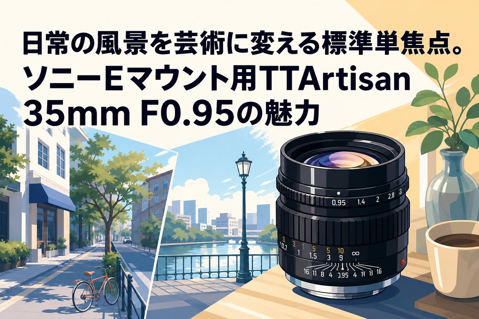 日常の風景を芸術に変える標準単焦点。ソニーEマウント用TTArtisan 35mm F0.95の魅力