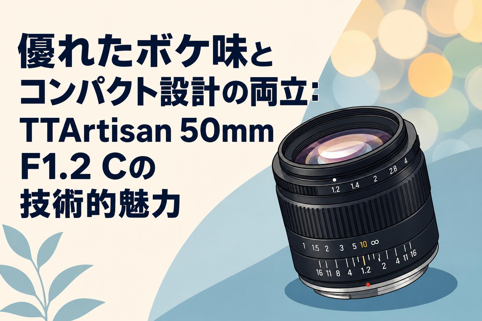 優れたボケ味とコンパクト設計の両立：TTArtisan 50mm F1.2 Cの技術的魅力
