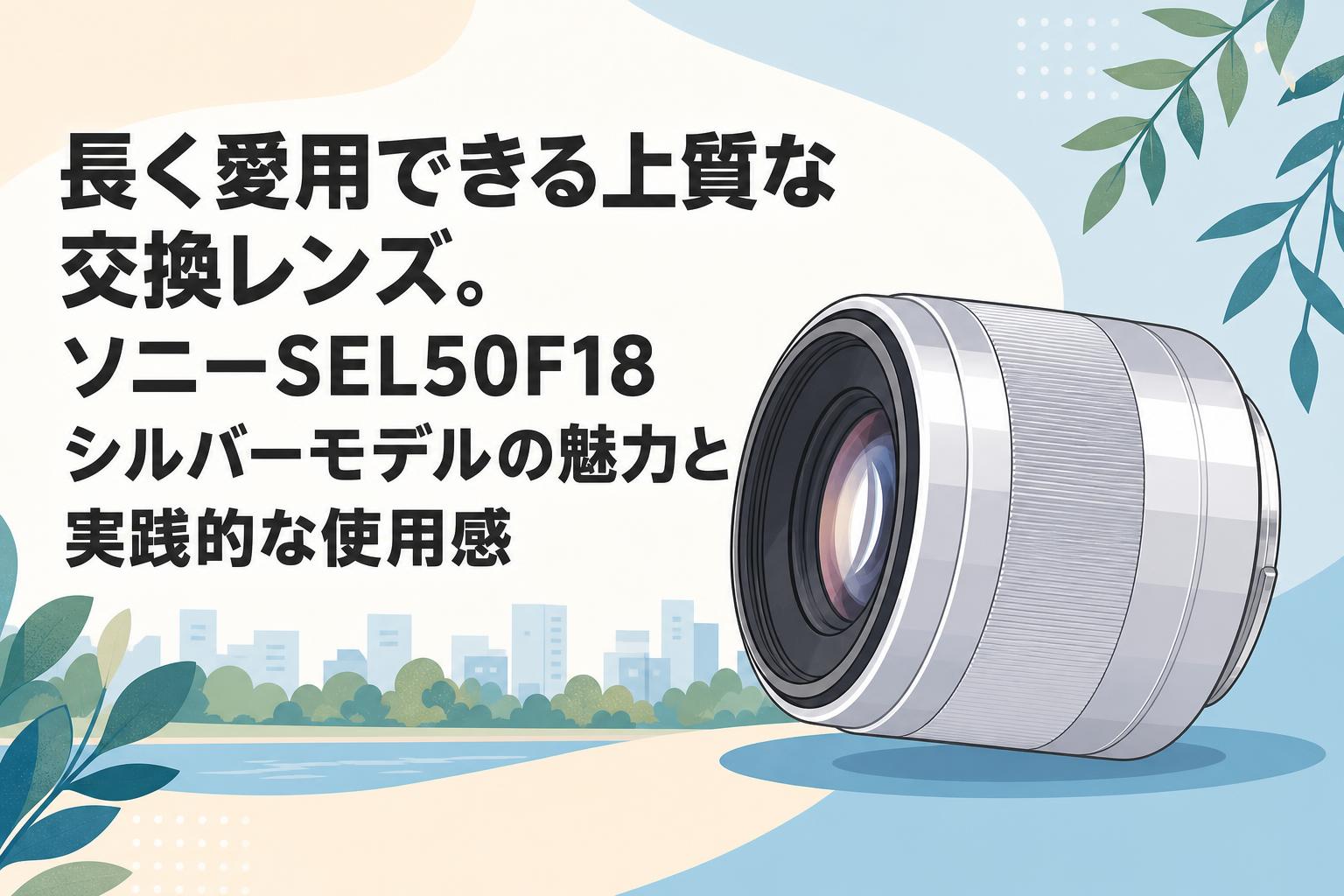 長く愛用できる上質な交換レンズ。ソニーSEL50F18シルバーモデルの魅力と実践的な使用感