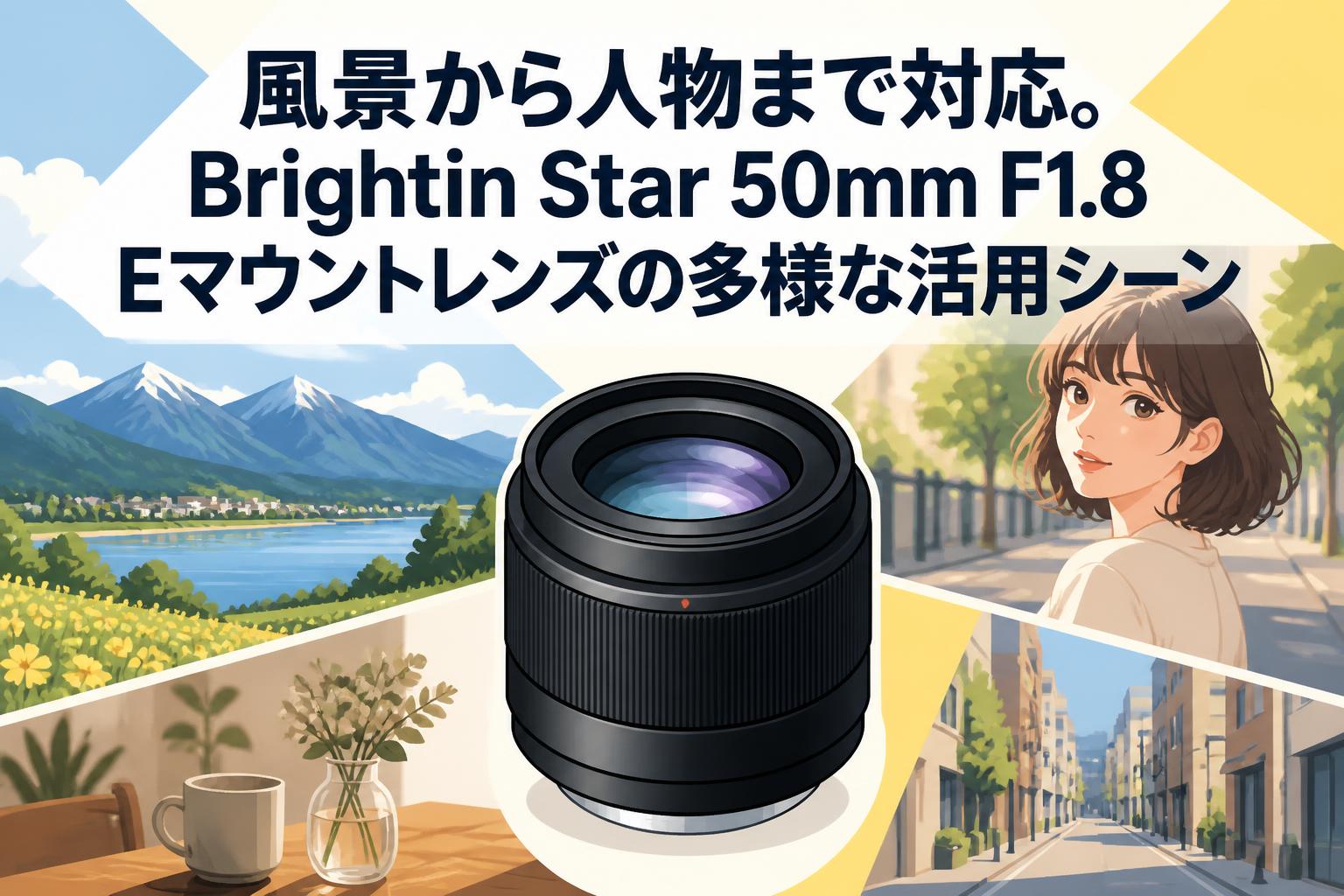 風景から人物まで対応。Brightin Star 50mm F1.8 Eマウントレンズの多様な活用シーン
