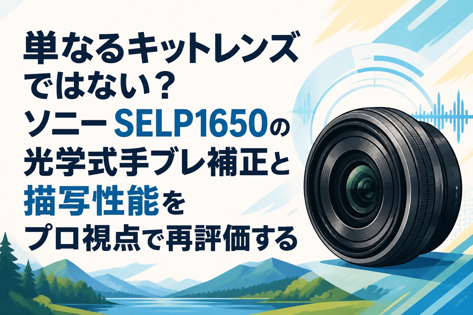 単なるキットレンズではない？ソニー SELP1650の光学式手ブレ補正と描写性能をプロ視点で再評価する