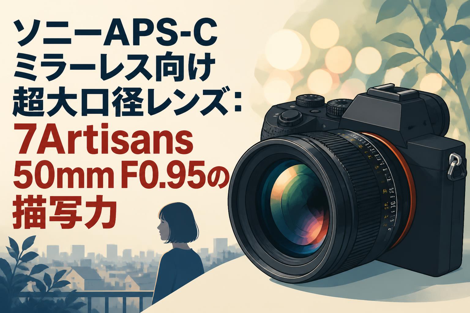 ソニーAPS-Cミラーレス向け超大口径レンズ：7Artisans 50mm F0.95の描写力