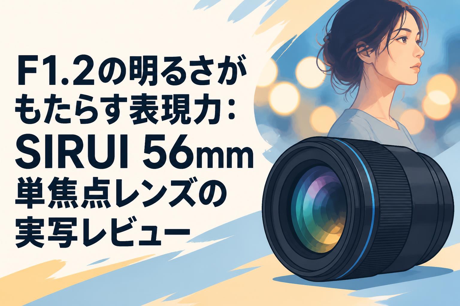 F1.2の明るさがもたらす表現力：SIRUI 56mm単焦点レンズの実写レビュー
