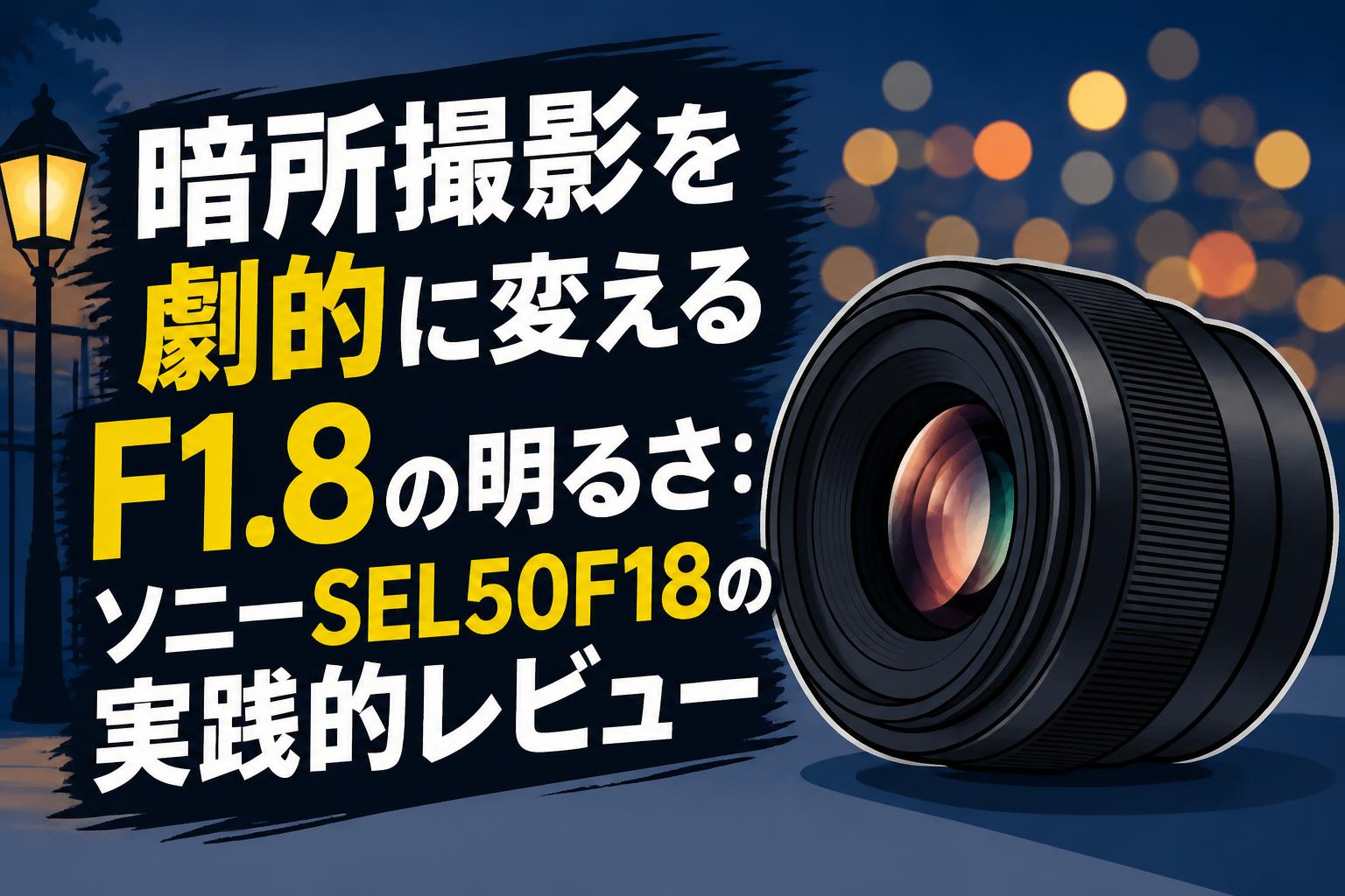 暗所撮影を劇的に変えるF1.8の明るさ：ソニーSEL50F18の実践的レビュー