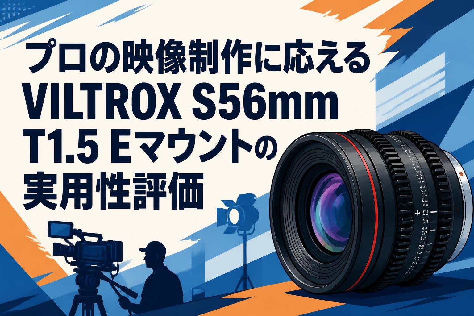 プロの映像制作に応えるVILTROX S56mm T1.5 Eマウントの実用性評価