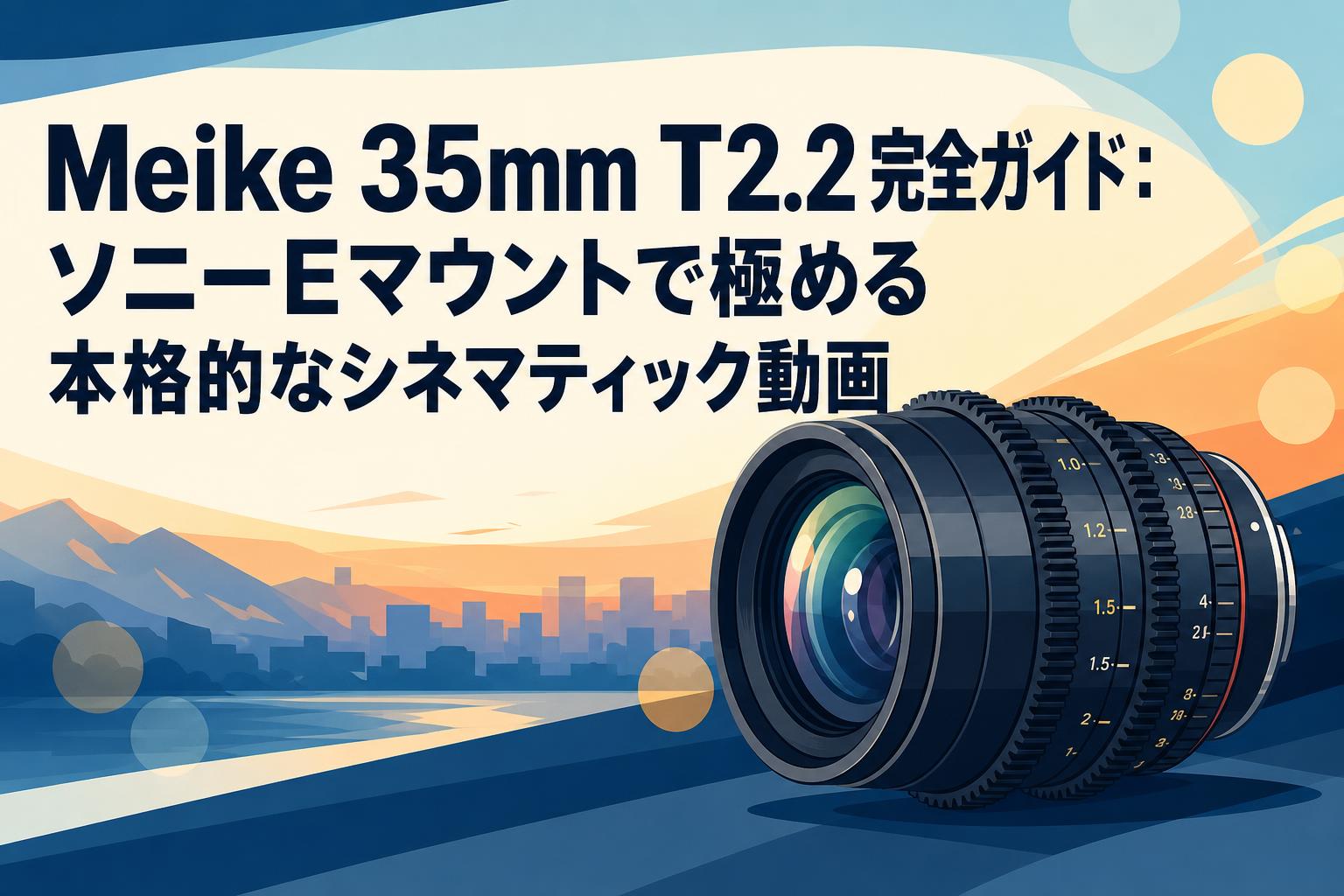 Meike 35mm T2.2完全ガイド：ソニーEマウントで極める本格的なシネマティック動画
