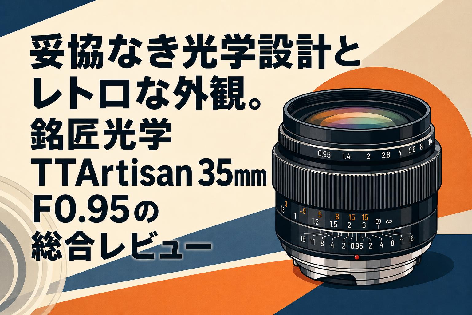 妥協なき光学設計とレトロな外観。銘匠光学 TTArtisan 35mm F0.95の総合レビュー