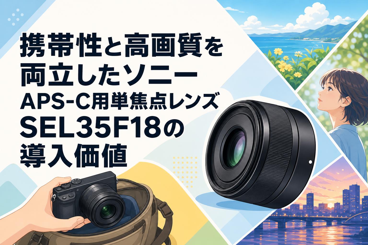 携帯性と高画質を両立したソニーAPS-C用単焦点レンズSEL35F18の導入価値