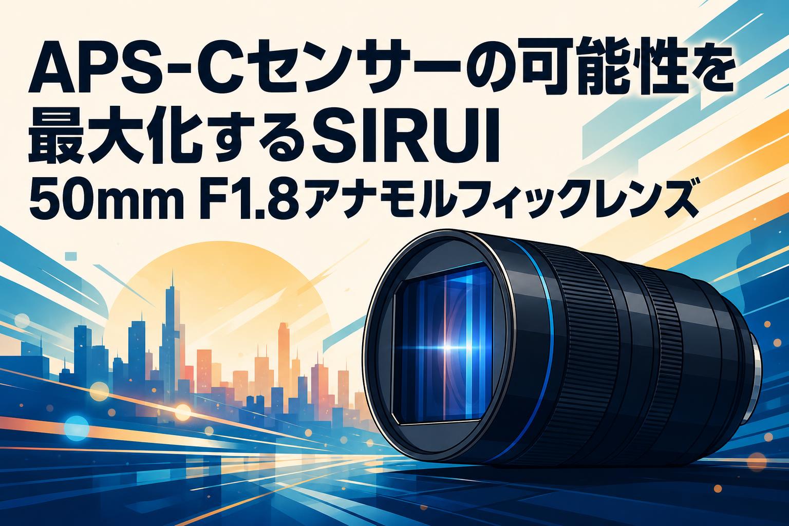 APS-Cセンサーの可能性を最大化するSIRUI 50mm F1.8アナモルフィックレンズ