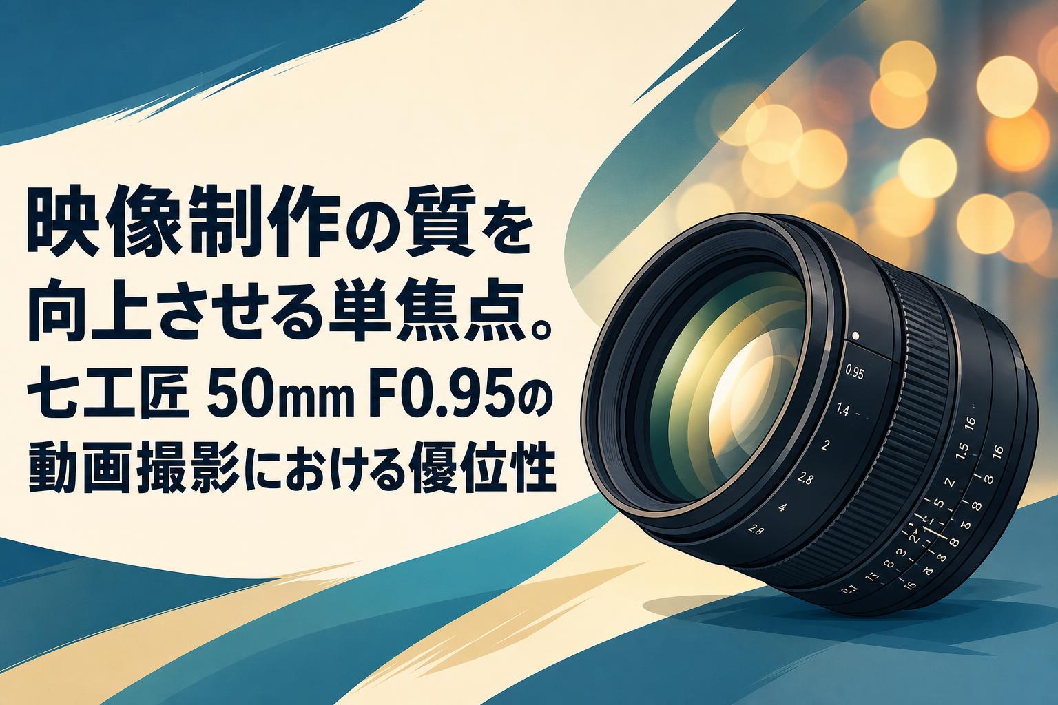 映像制作の質を向上させる単焦点。七工匠 50mm F0.95の動画撮影における優位性