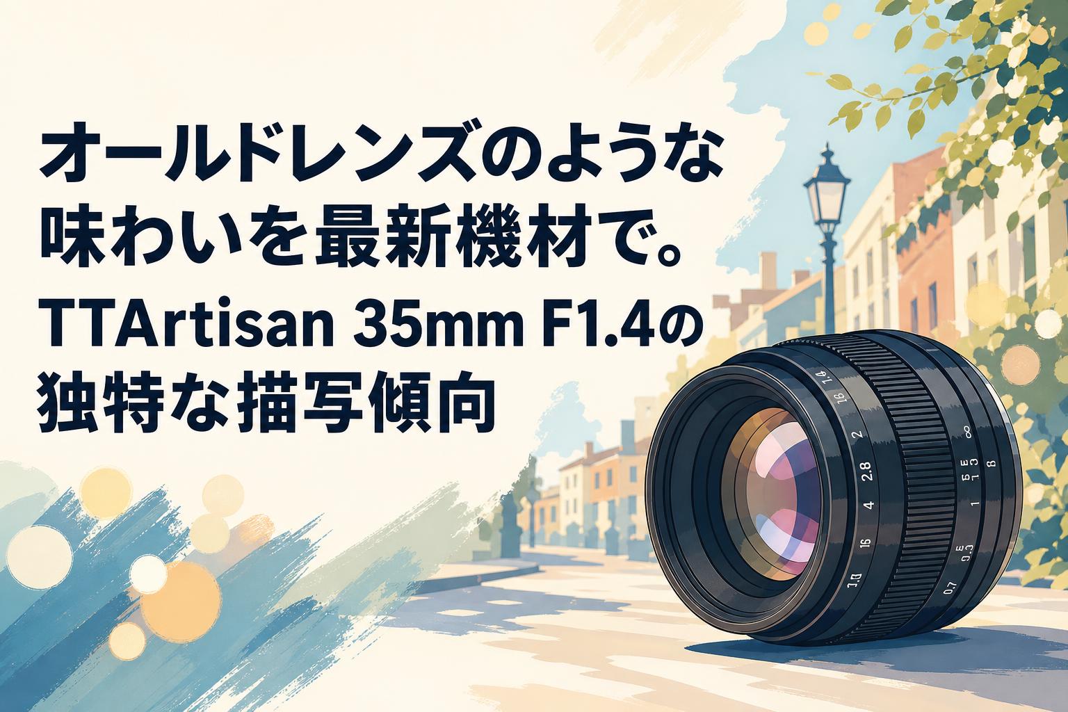 オールドレンズのような味わいを最新機材で。TTArtisan 35mm F1.4の独特な描写傾向