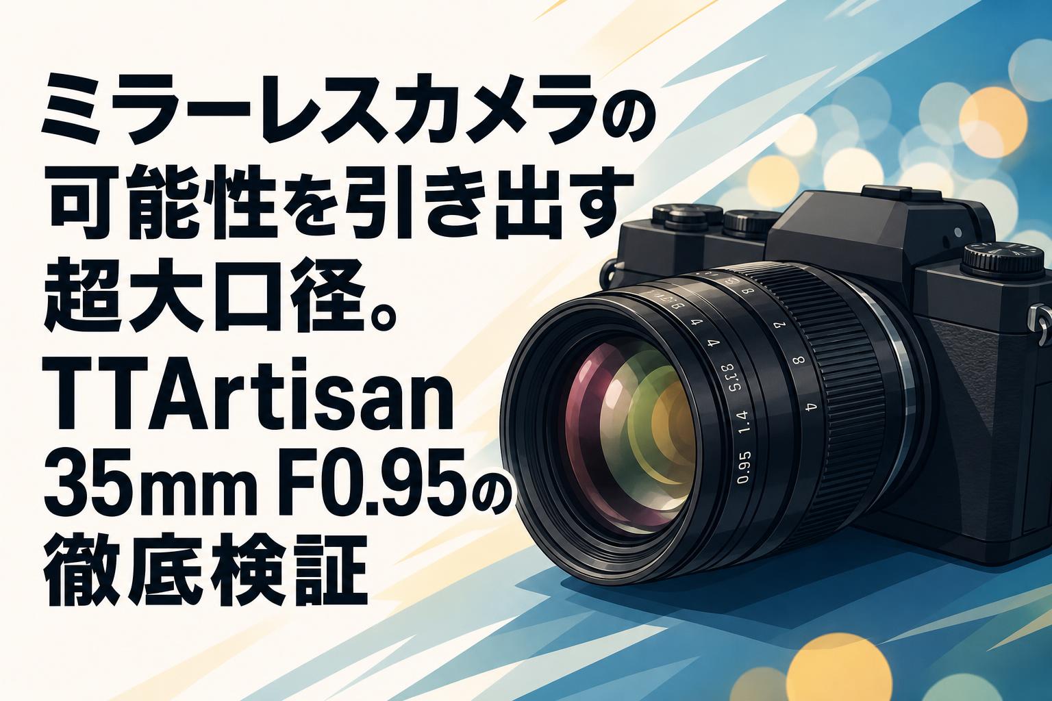 ミラーレスカメラの可能性を引き出す超大口径。TTArtisan 35mm F0.95の徹底検証