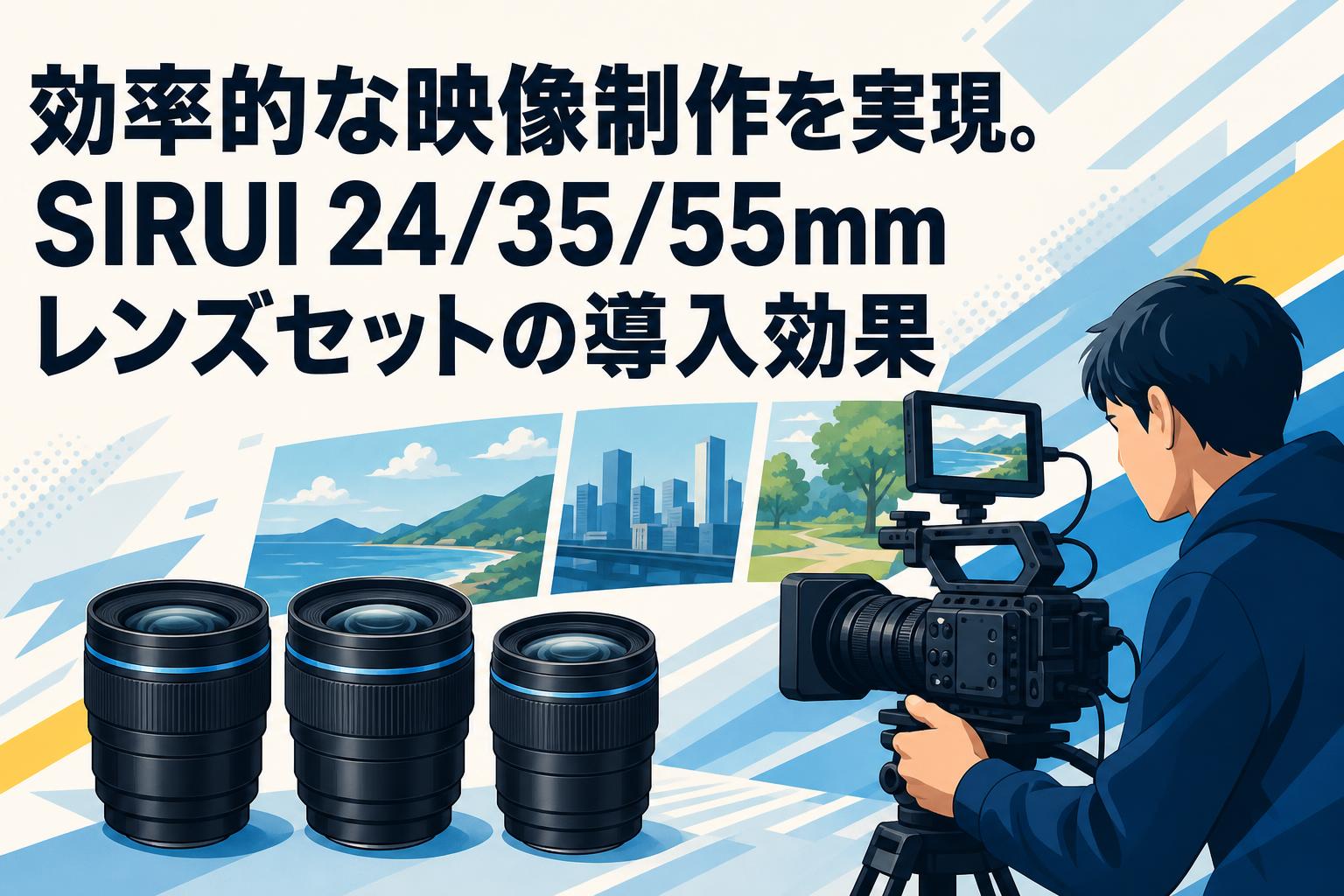 効率的な映像制作を実現。SIRUI 24/35/55mmレンズセットの導入効果