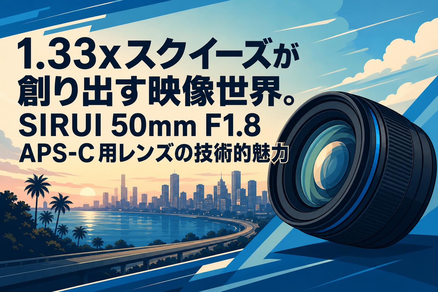 1.33xスクイーズが創り出す映像世界。SIRUI 50mm F1.8 APS-C用レンズの技術的魅力