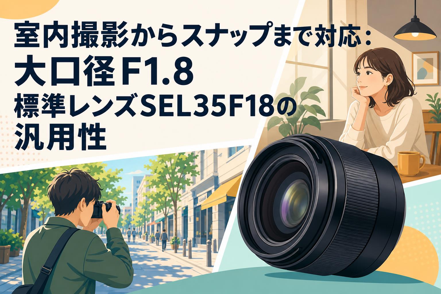 室内撮影からスナップまで対応：大口径F1.8標準レンズSEL35F18の汎用性