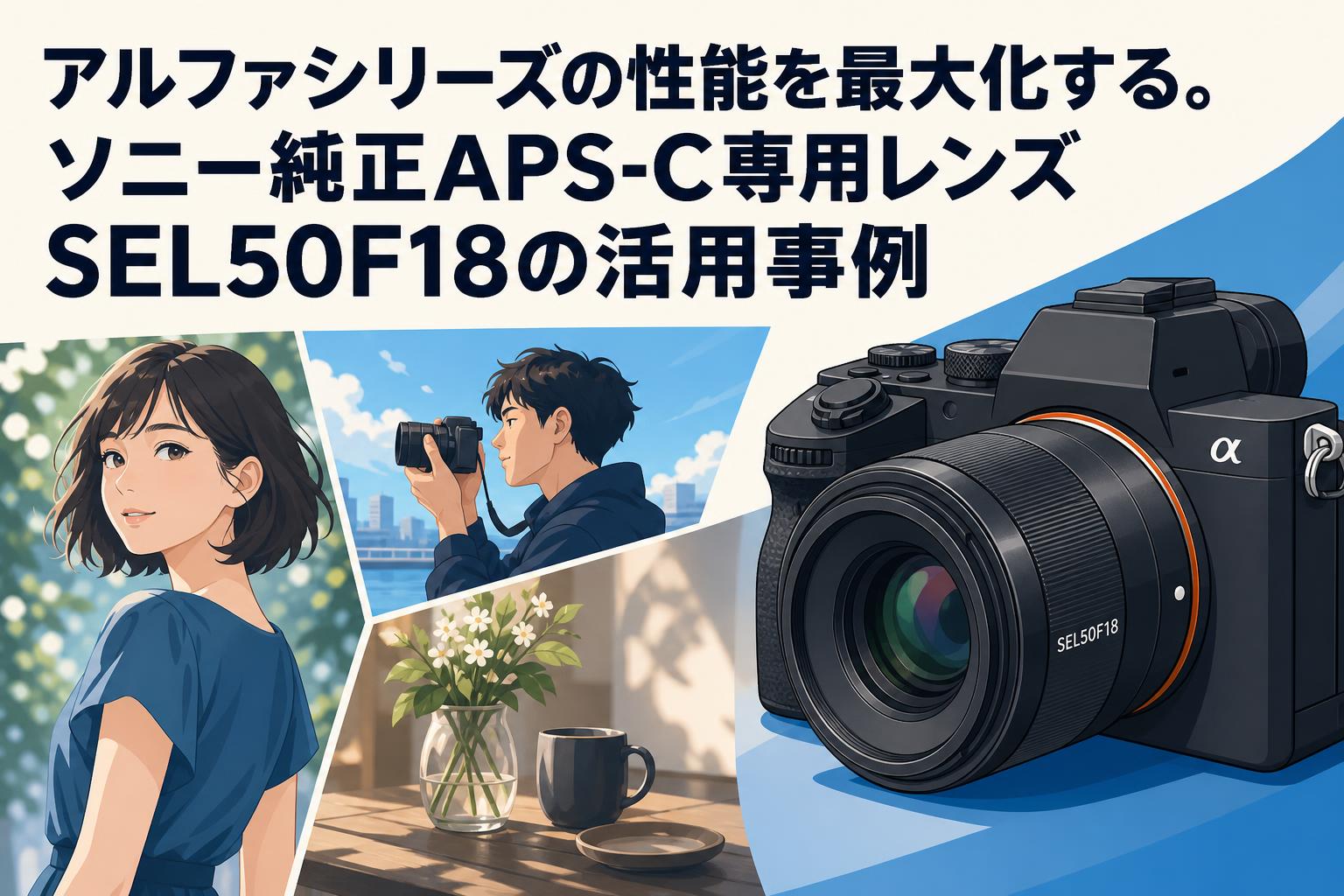 アルファシリーズの性能を最大化する。ソニー純正APS-C専用レンズSEL50F18の活用事例