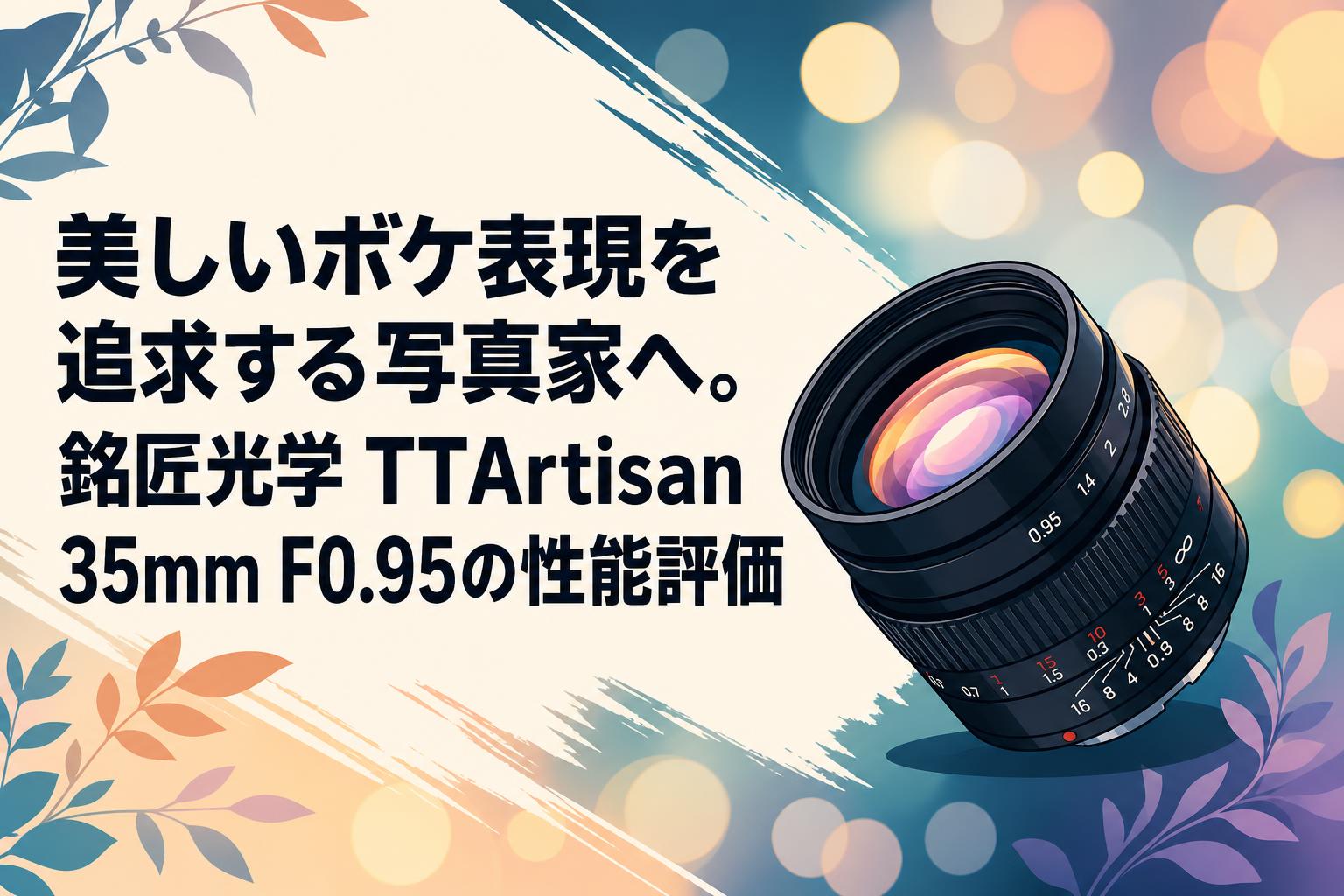 美しいボケ表現を追求する写真家へ。銘匠光学 TTArtisan 35mm F0.95の性能評価