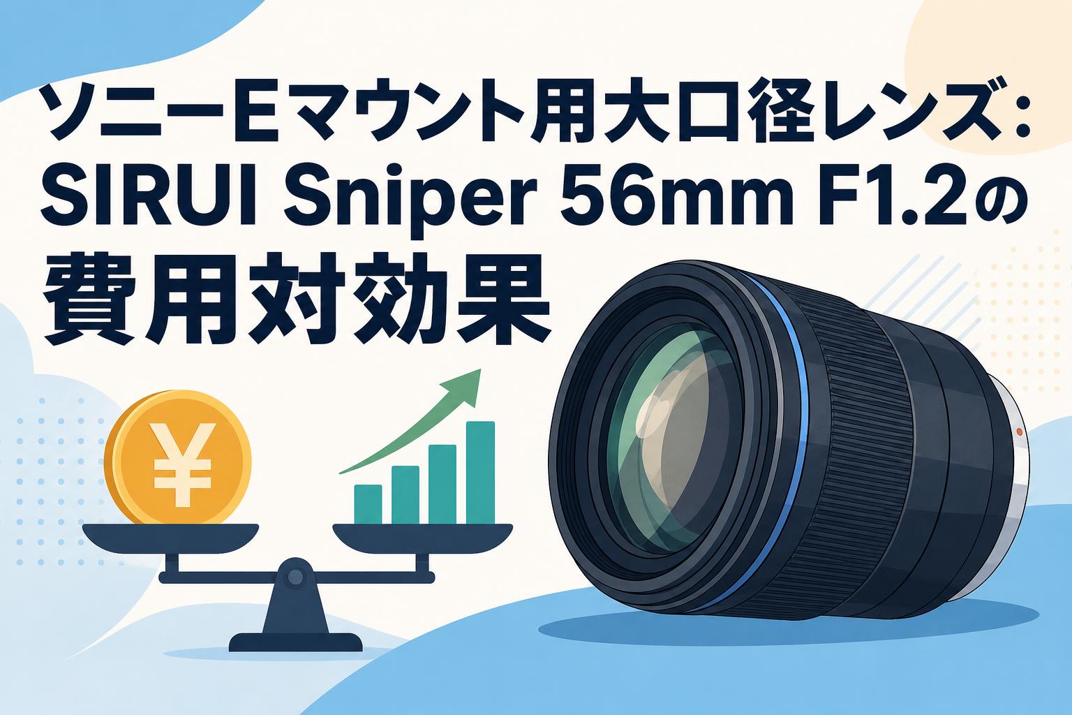 ソニーEマウント用大口径レンズ：SIRUI Sniper 56mm F1.2の費用対効果