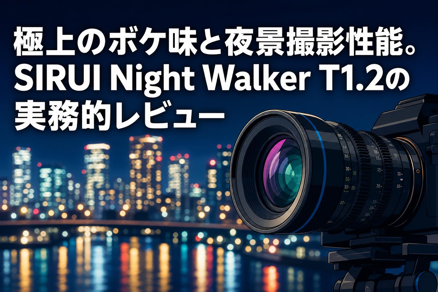 極上のボケ味と夜景撮影性能。SIRUI Night Walker T1.2の実務的レビュー