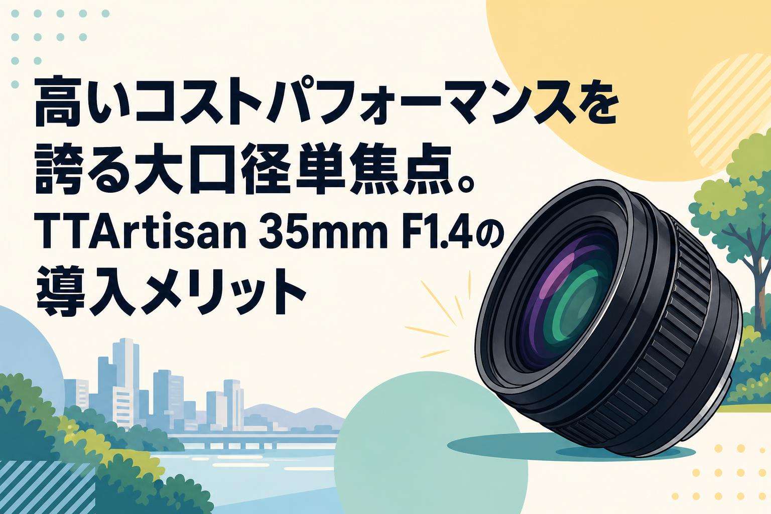 高いコストパフォーマンスを誇る大口径単焦点。TTArtisan 35mm F1.4の導入メリット