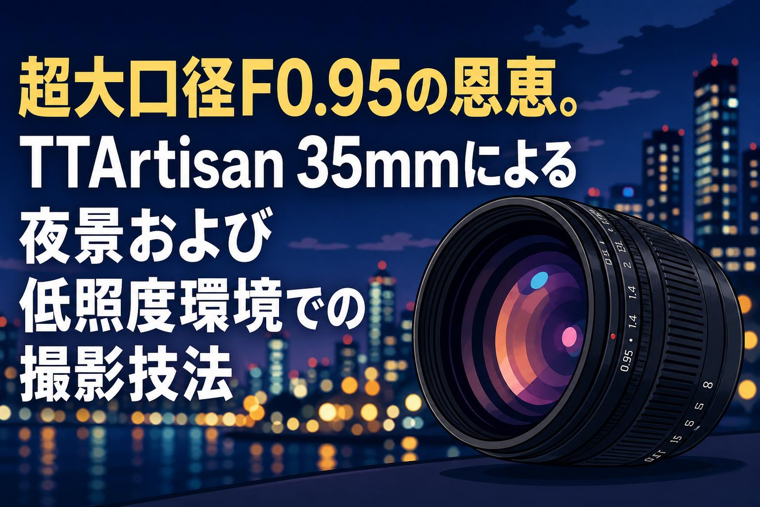 超大口径F0.95の恩恵。TTArtisan 35mmによる夜景および低照度環境での撮影技法