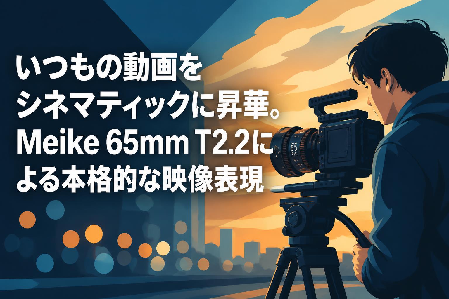 いつもの動画をシネマティックに昇華。Meike 65mm T2.2による本格的な映像表現