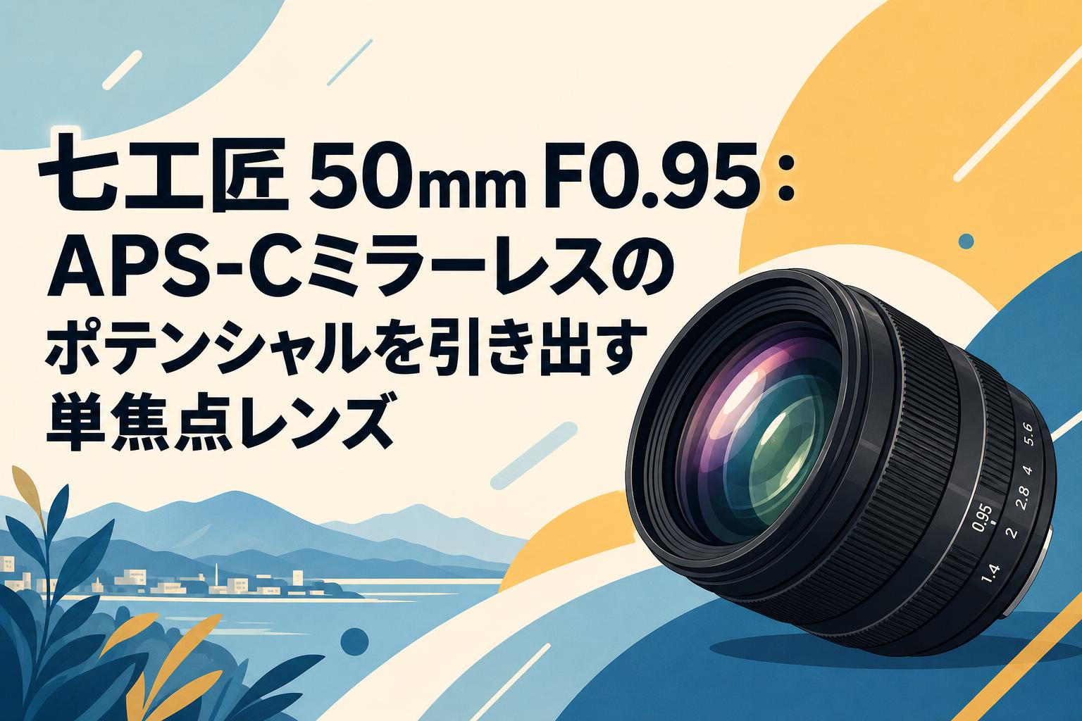 七工匠 50mm F0.95：APS-Cミラーレスのポテンシャルを引き出す単焦点レンズ