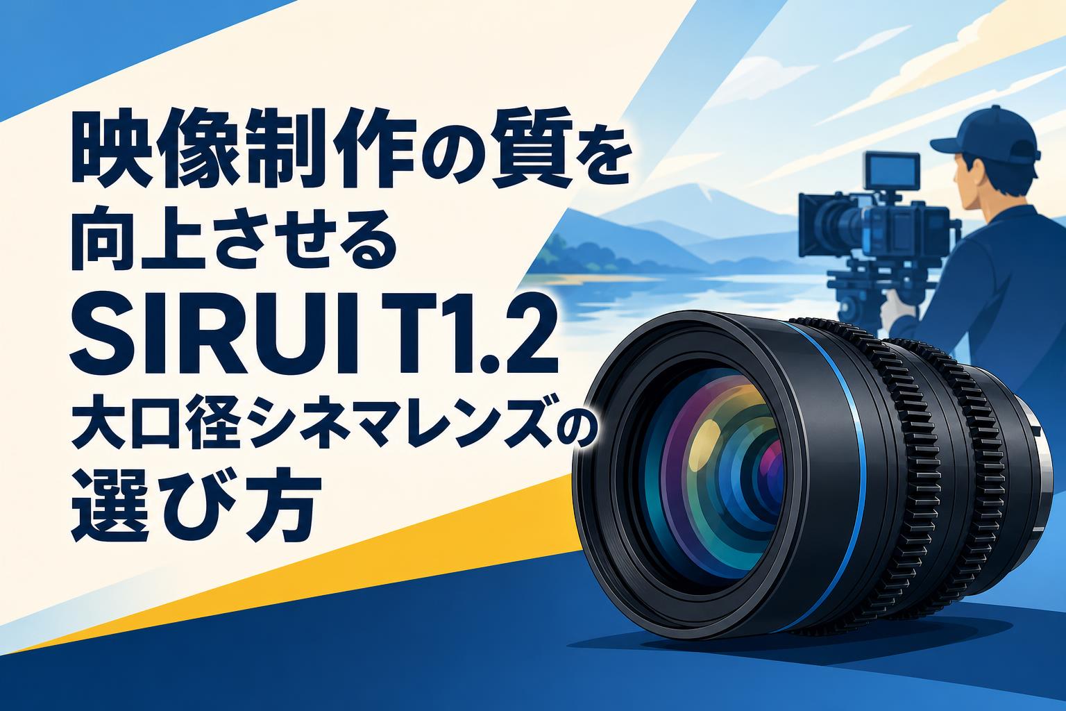 映像制作の質を向上させるSIRUI T1.2大口径シネマレンズの選び方