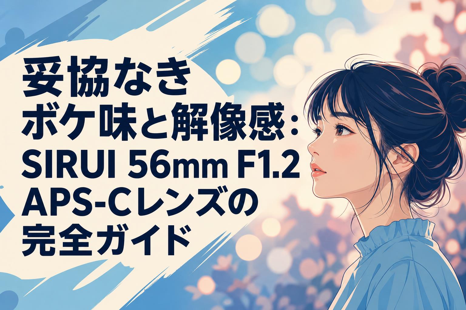 妥協なきボケ味と解像感：SIRUI 56mm F1.2 APS-Cレンズの完全ガイド