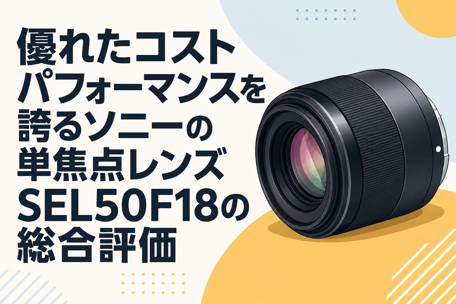 優れたコストパフォーマンスを誇るソニーの単焦点レンズSEL50F18の総合評価