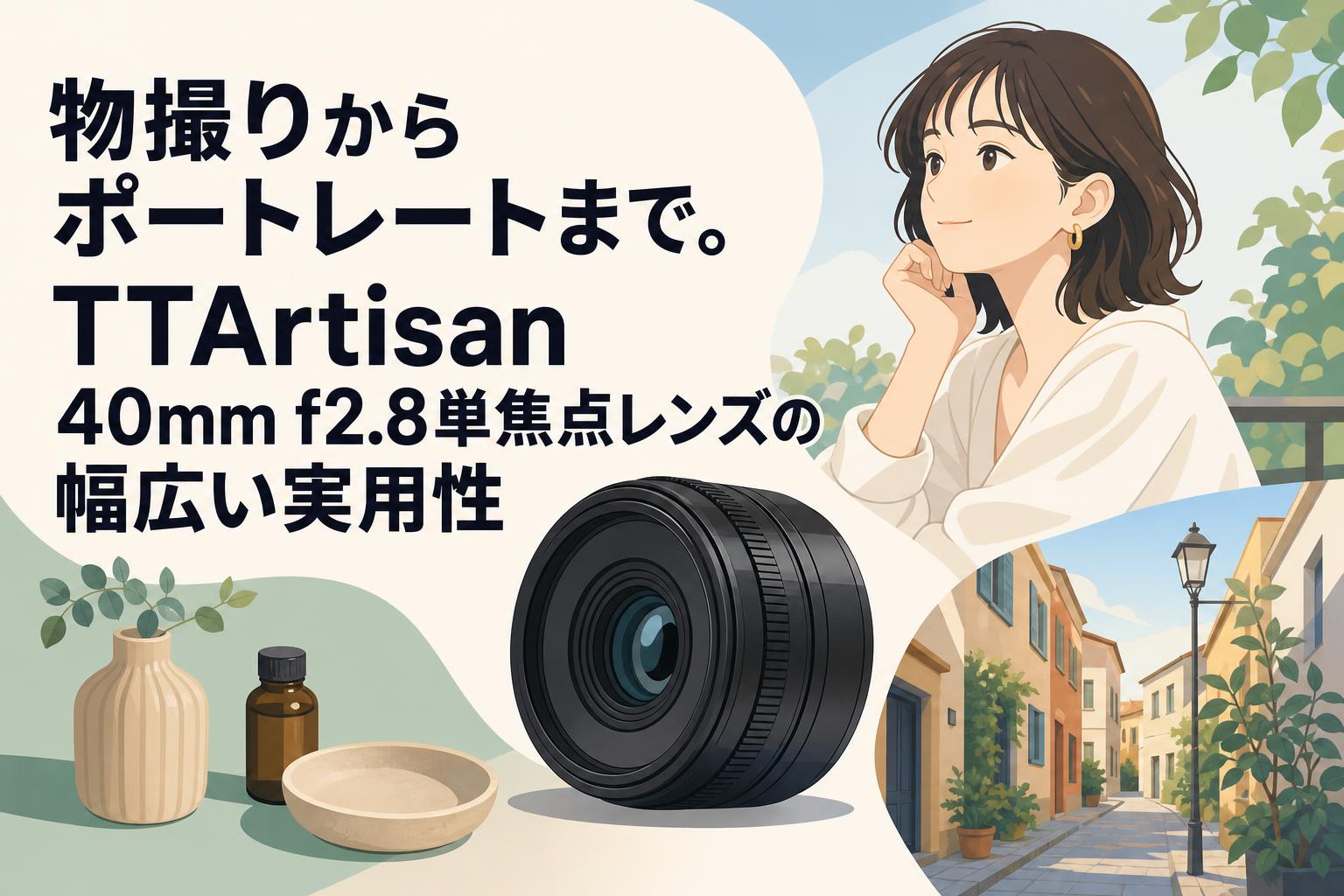物撮りからポートレートまで。TTArtisan 40mm f2.8単焦点レンズの幅広い実用性