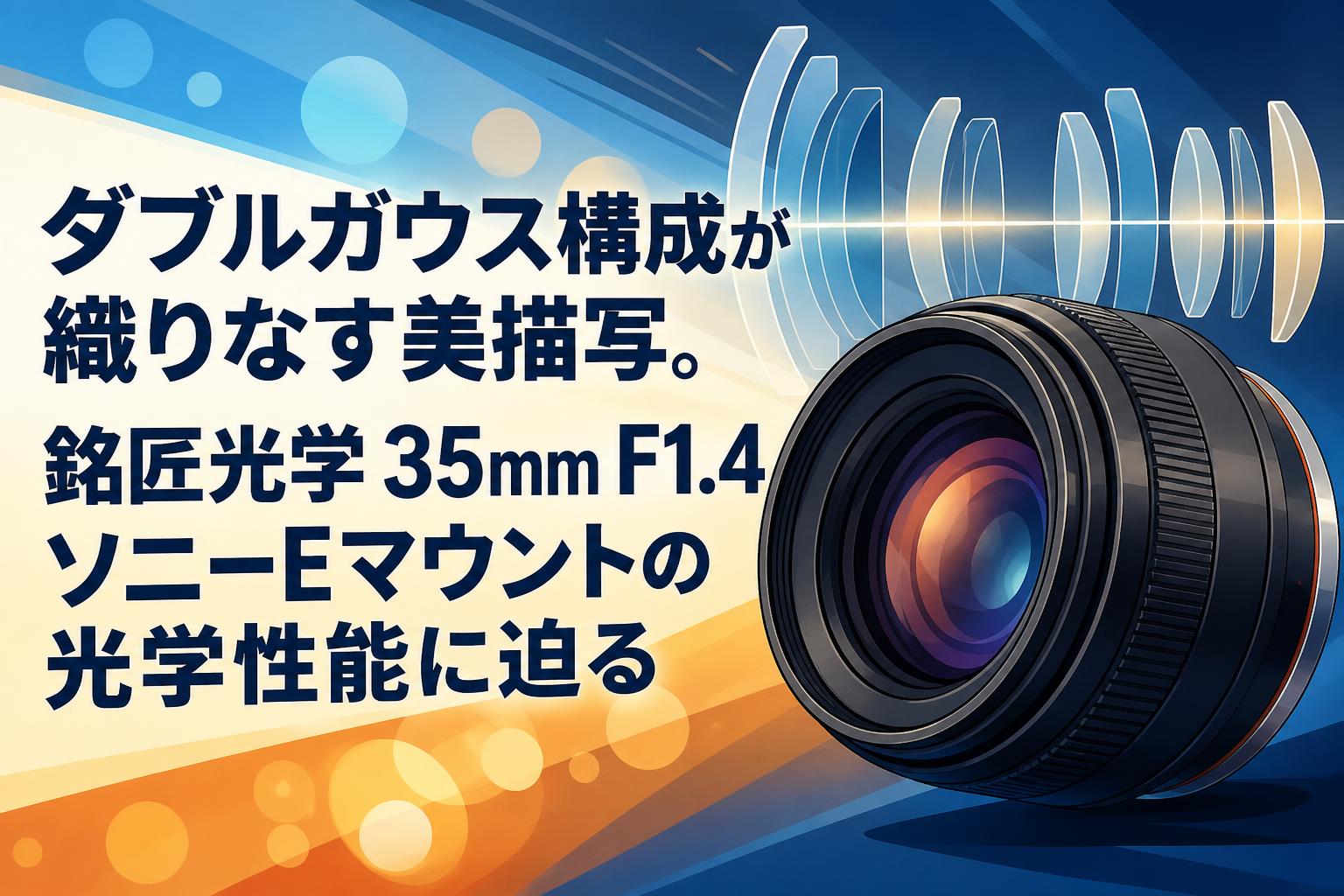 ダブルガウス構成が織りなす美描写。銘匠光学 35mm F1.4 ソニーEマウントの光学性能に迫る