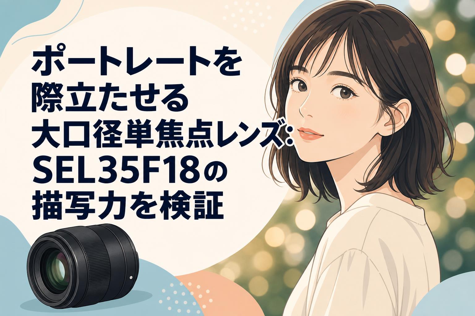 ポートレートを際立たせる大口径単焦点レンズ：SEL35F18の描写力を検証