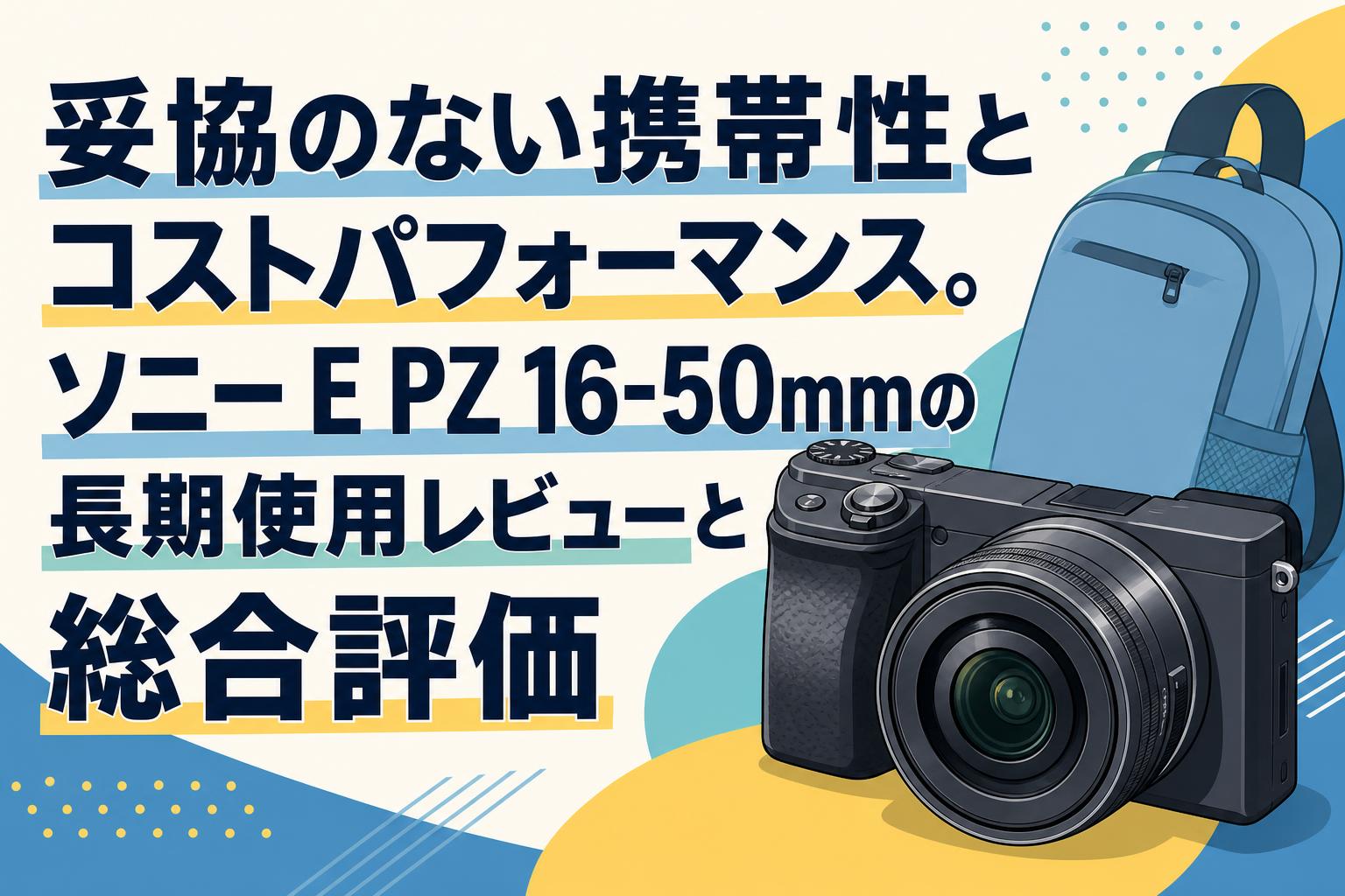 妥協のない携帯性とコストパフォーマンス。ソニー E PZ 16-50mmの長期使用レビューと総合評価