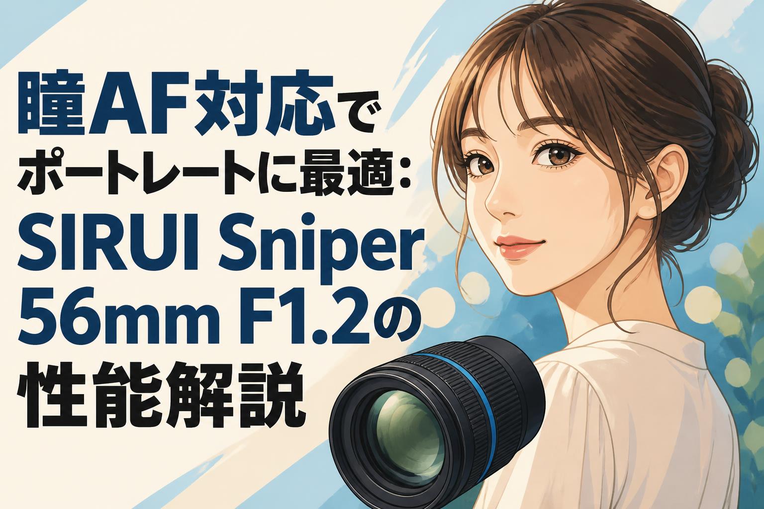 瞳AF対応でポートレートに最適：SIRUI Sniper 56mm F1.2の性能解説