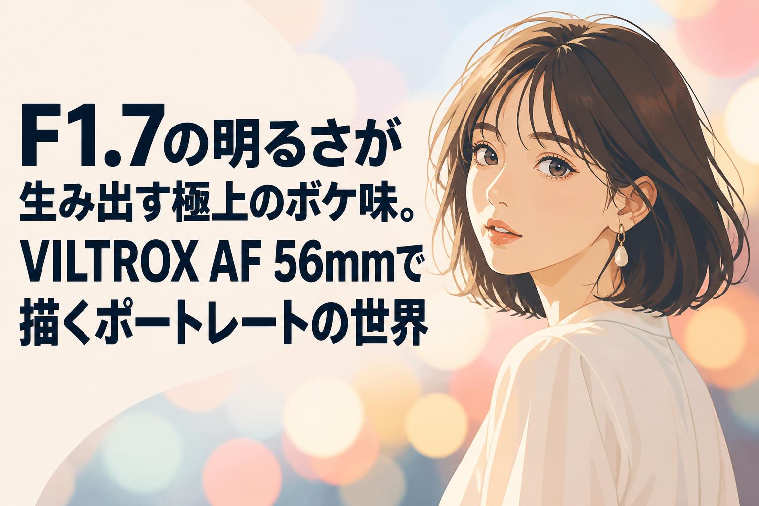F1.7の明るさが生み出す極上のボケ味。VILTROX AF 56mmで描くポートレートの世界