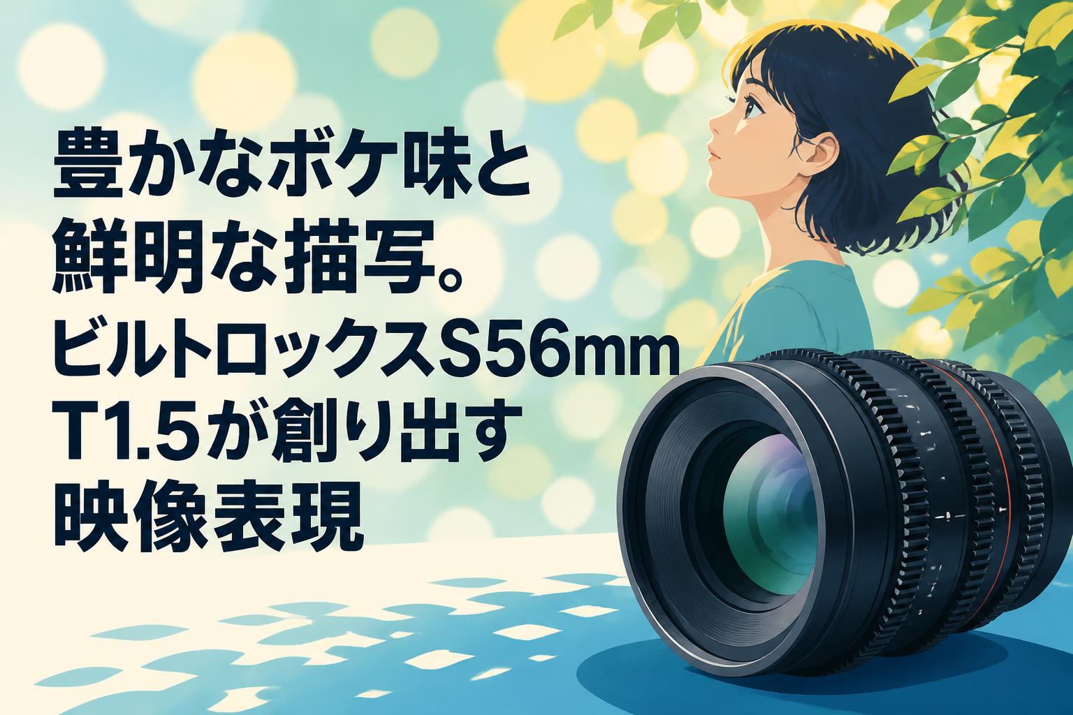 豊かなボケ味と鮮明な描写。ビルトロックスS56mm T1.5が創り出す映像表現