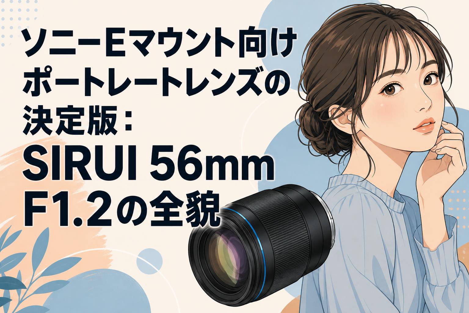ソニーEマウント向けポートレートレンズの決定版：SIRUI 56mm F1.2の全貌