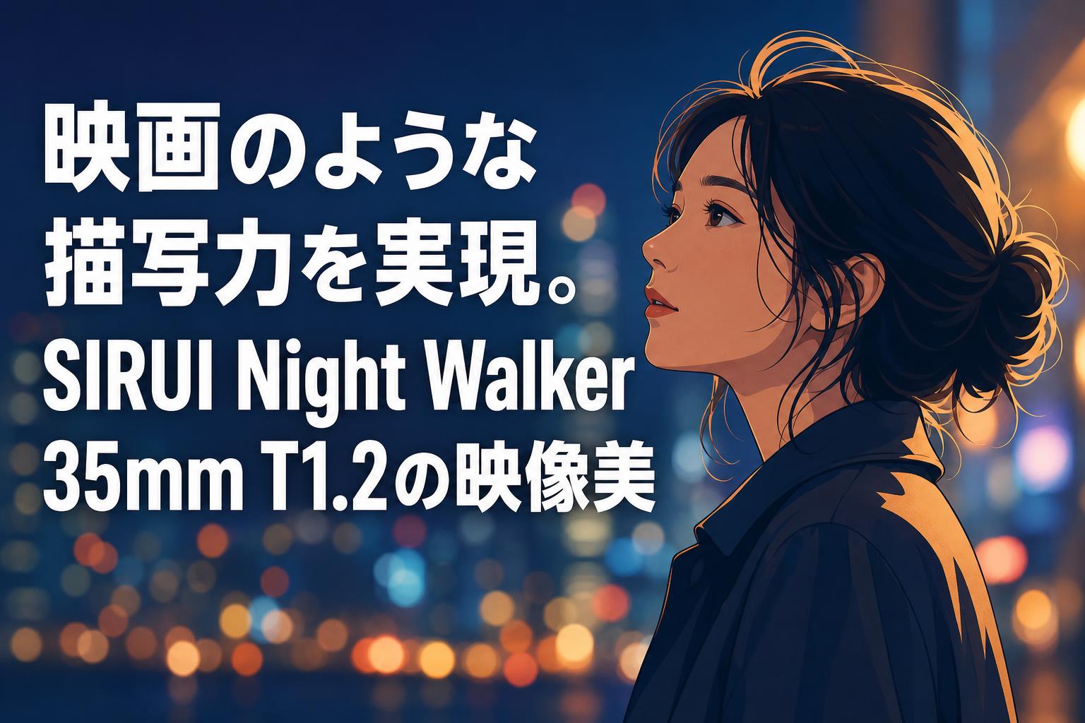 映画のような描写力を実現。SIRUI Night Walker 35mm T1.2の映像美