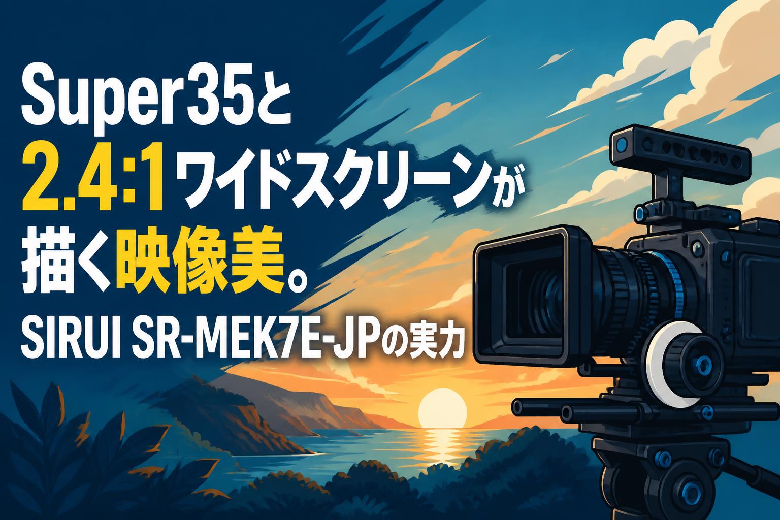 Super35と2.4:1ワイドスクリーンが描く映像美。SIRUI SR-MEK7E-JPの実力