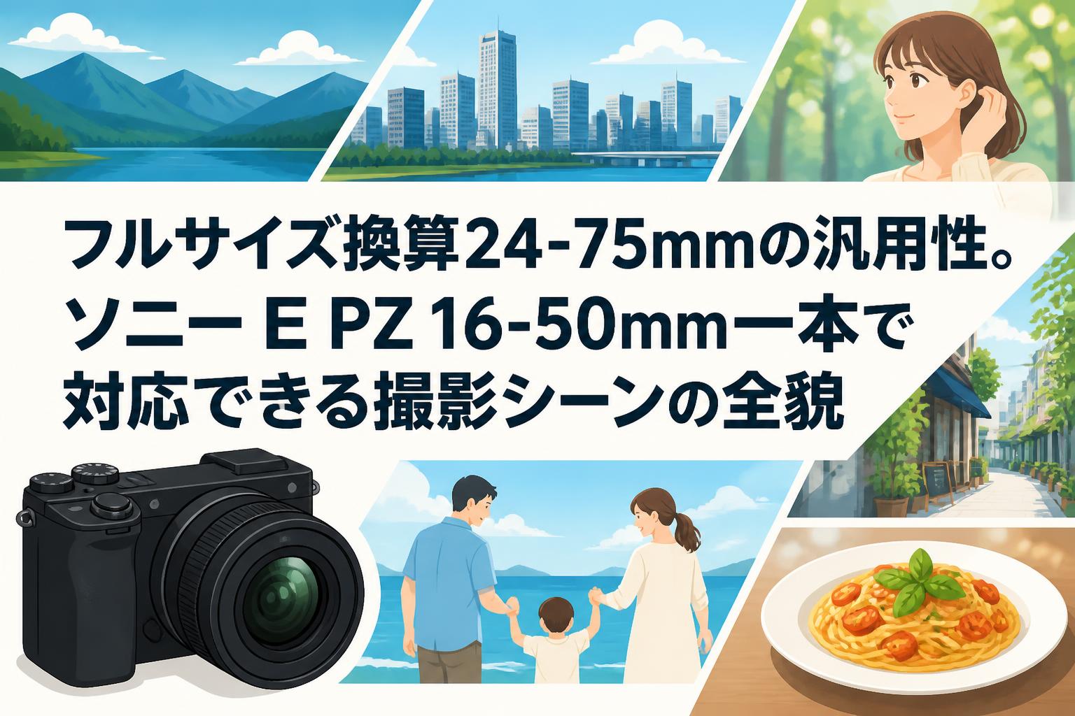 フルサイズ換算24-75mmの汎用性。ソニー E PZ 16-50mm一本で対応できる撮影シーンの全貌