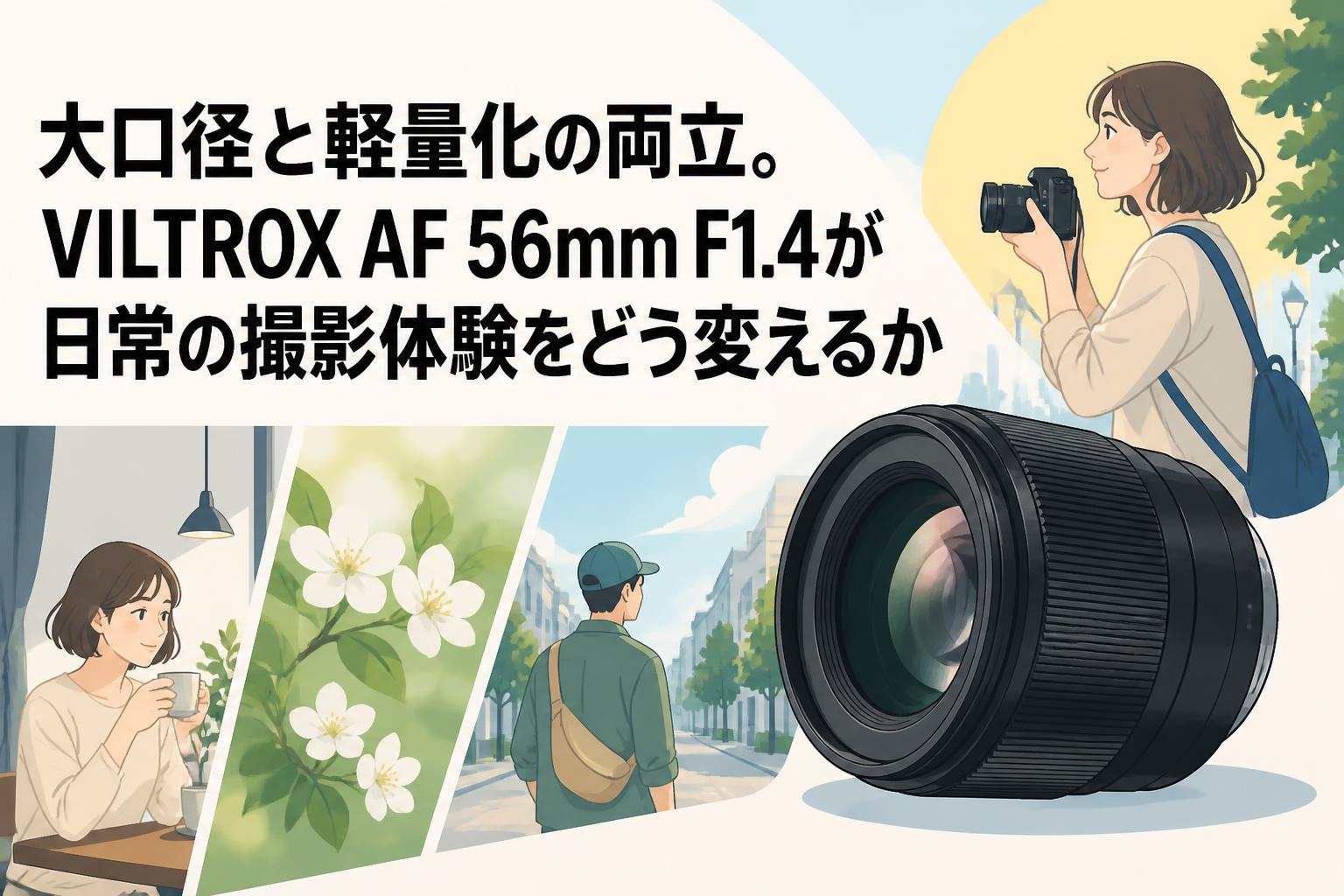 大口径と軽量化の両立。VILTROX AF 56mm F1.4が日常の撮影体験をどう変えるか