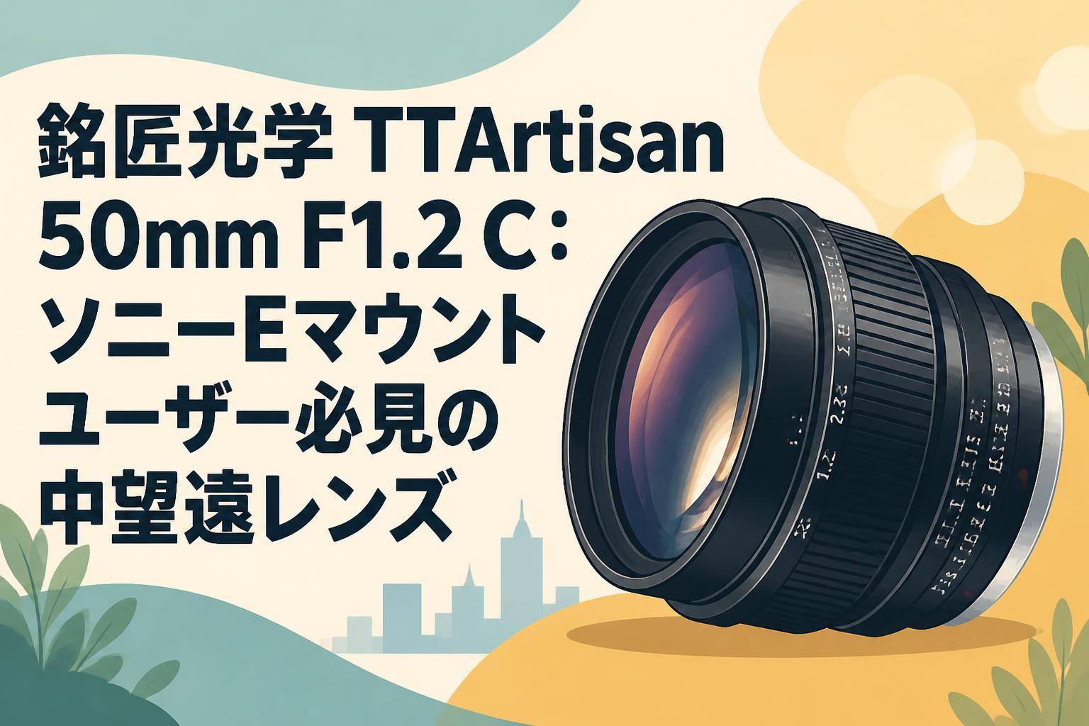 銘匠光学 TTArtisan 50mm F1.2 C：ソニーEマウントユーザー必見の中望遠レンズ