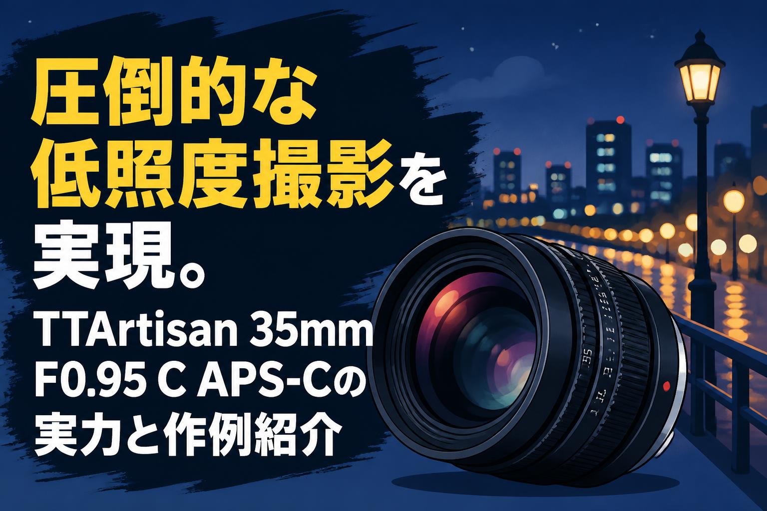 圧倒的な低照度撮影を実現。TTArtisan 35mm F0.95 C APS-Cの実力と作例紹介