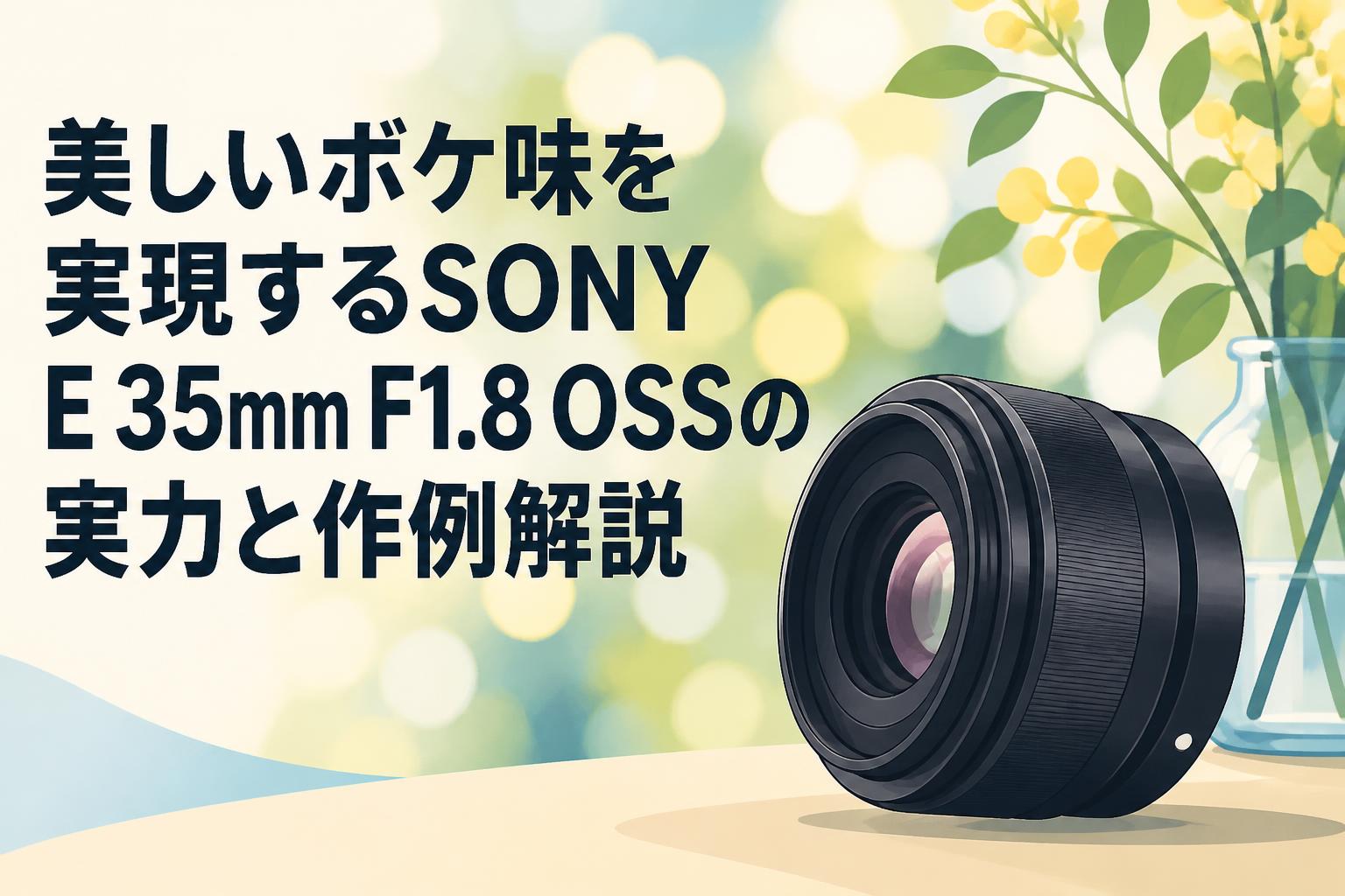 美しいボケ味を実現するSONY E 35mm F1.8 OSSの実力と作例解説