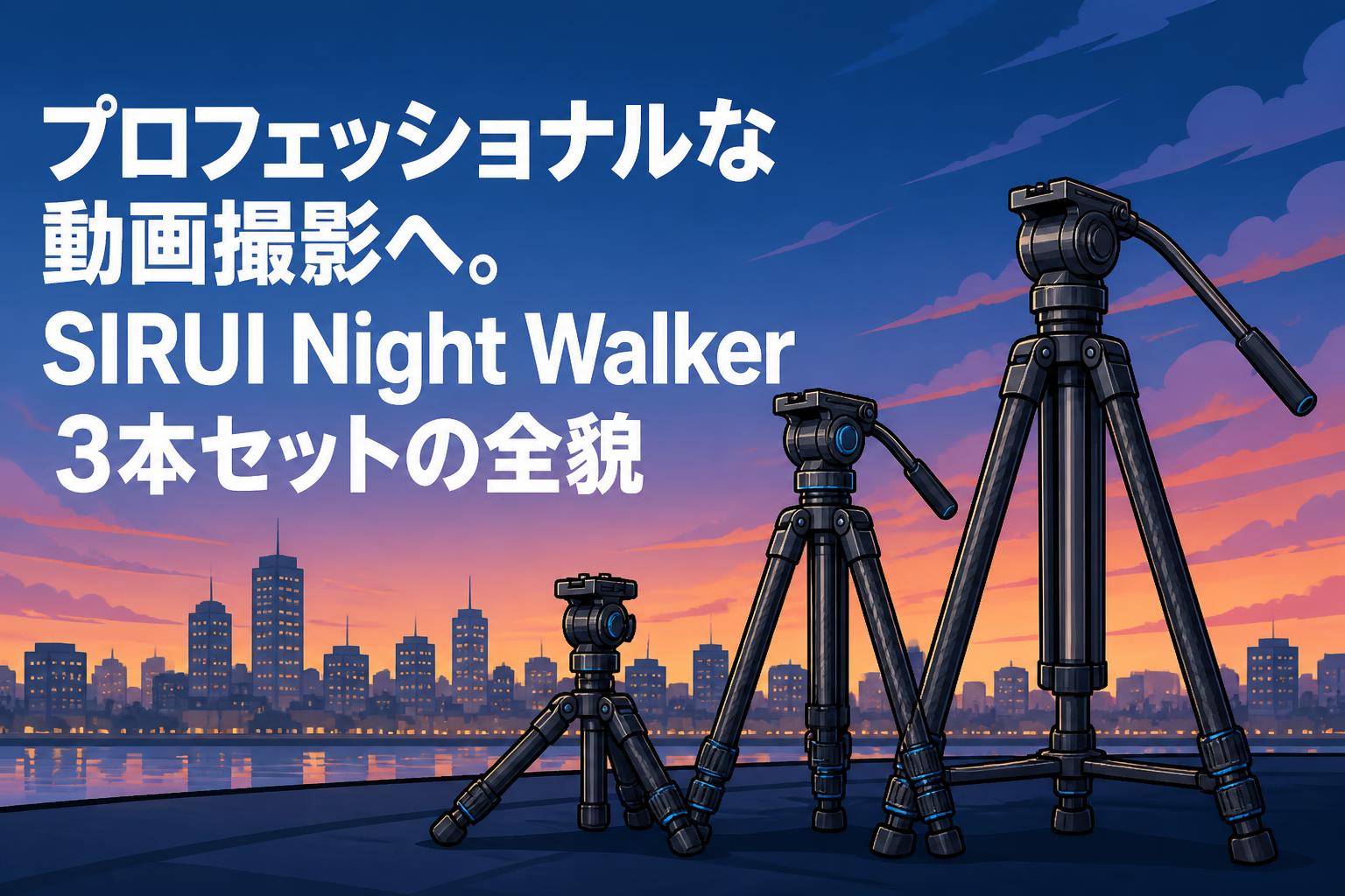プロフェッショナルな動画撮影へ。SIRUI Night Walker 3本セットの全貌