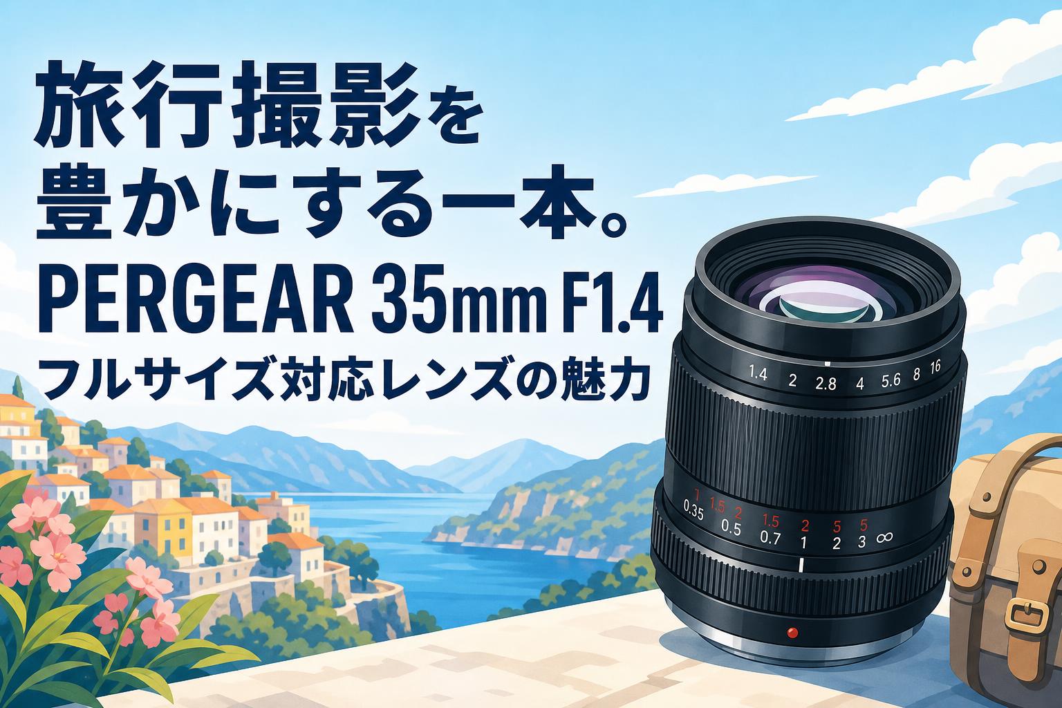 旅行撮影を豊かにする一本。PERGEAR 35mm F1.4 フルサイズ対応レンズの魅力
