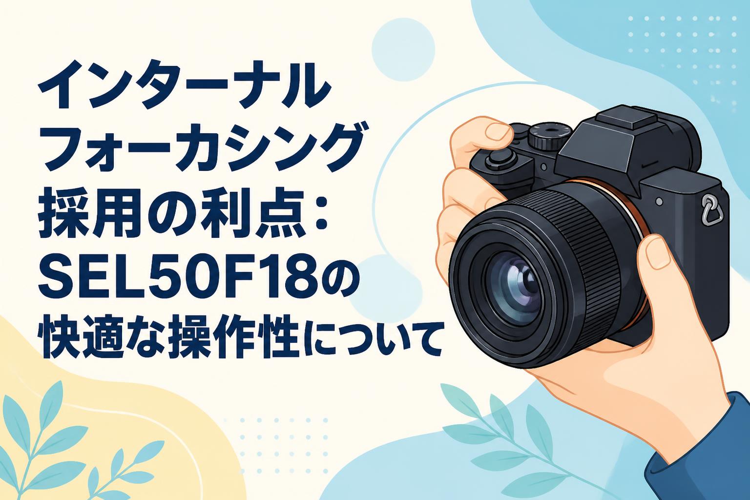 インターナルフォーカシング採用の利点：SEL50F18の快適な操作性について