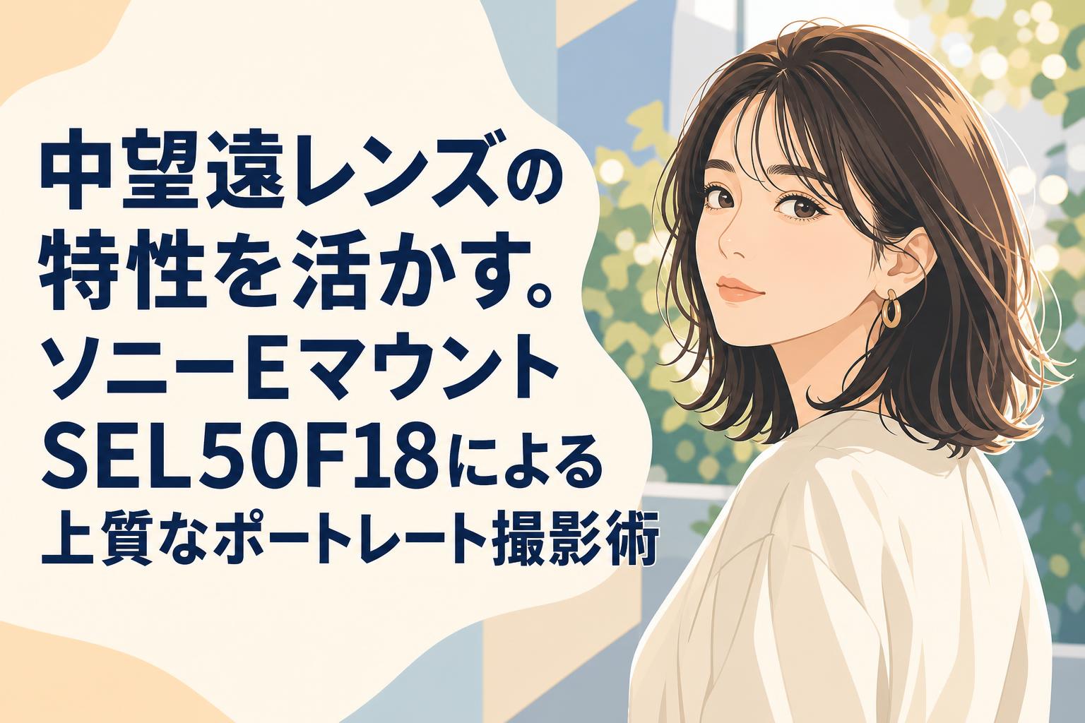 中望遠レンズの特性を活かす。ソニーEマウントSEL50F18による上質なポートレート撮影術