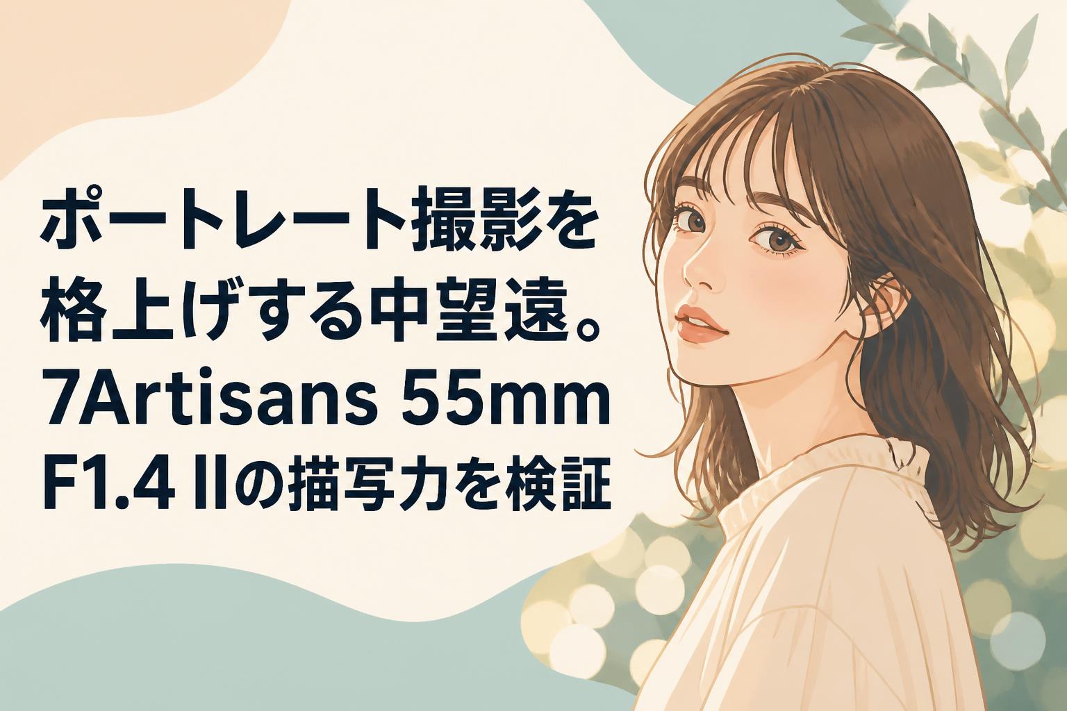 ポートレート撮影を格上げする中望遠。7Artisans 55mm F1.4 IIの描写力を検証